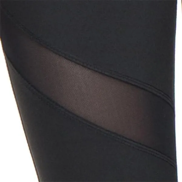 High Waist Mesh Yoga Pants