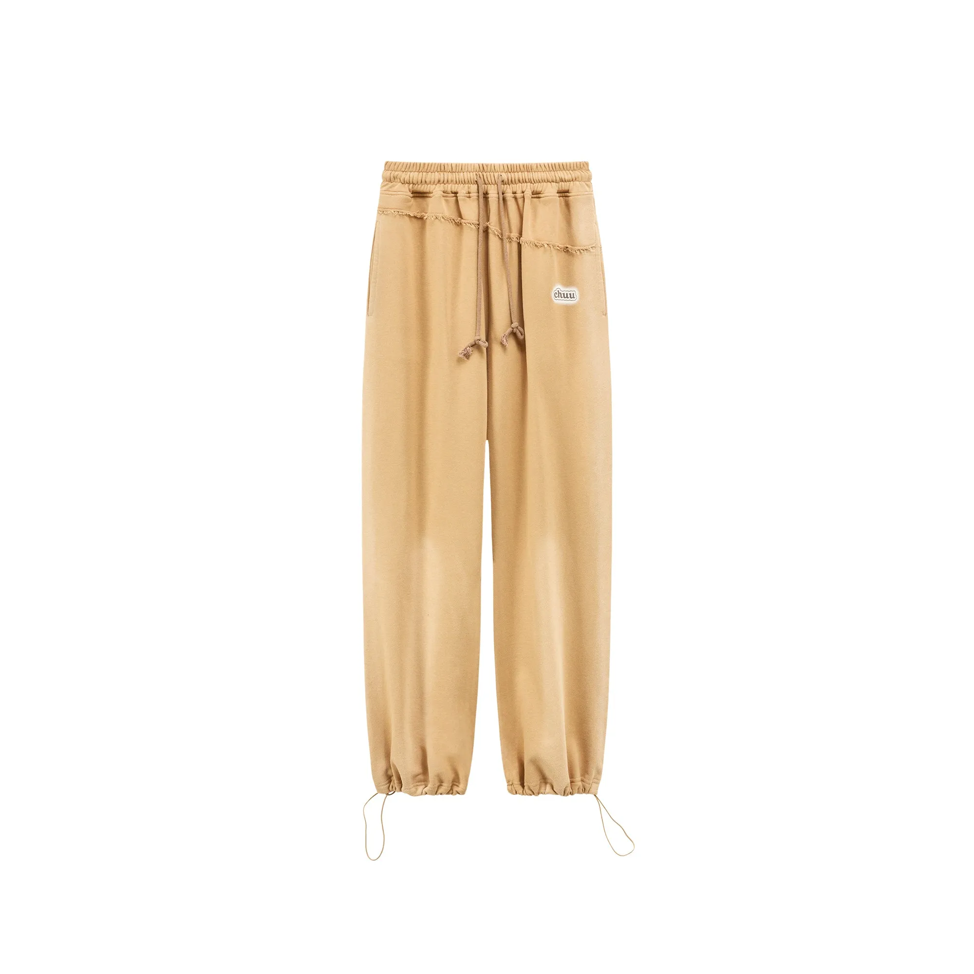 High-Waist String Wide Jogger Pants