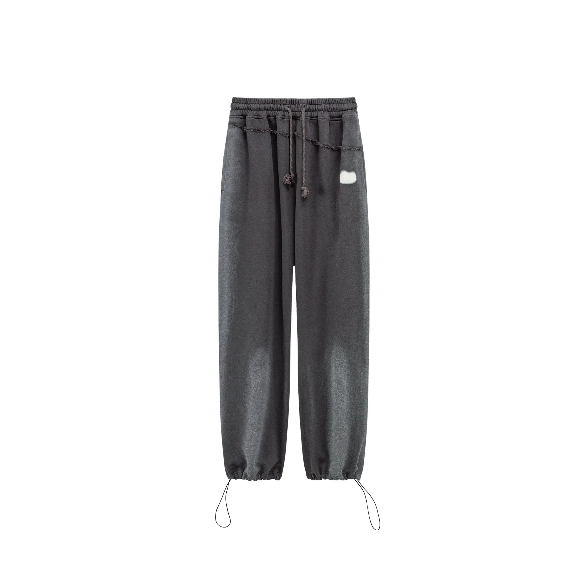 High-Waist String Wide Jogger Pants
