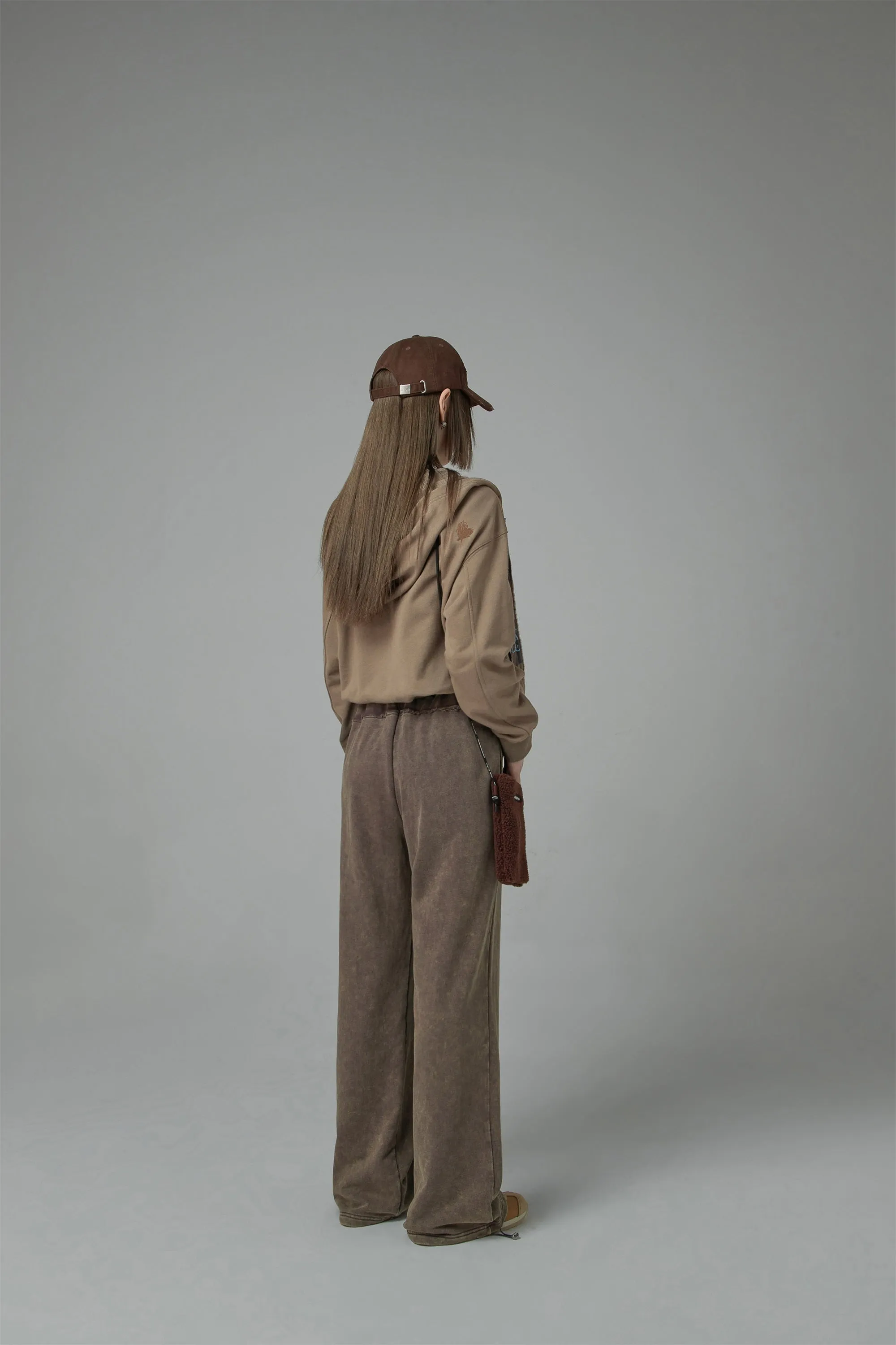 High-Waist String Wide Jogger Pants