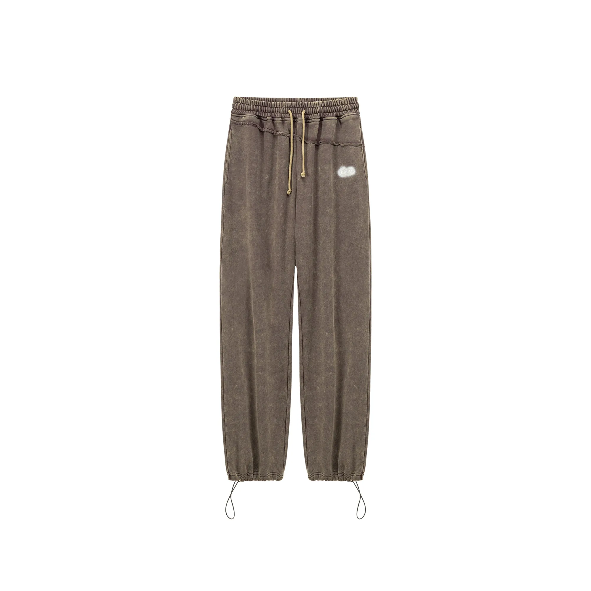 High-Waist String Wide Jogger Pants