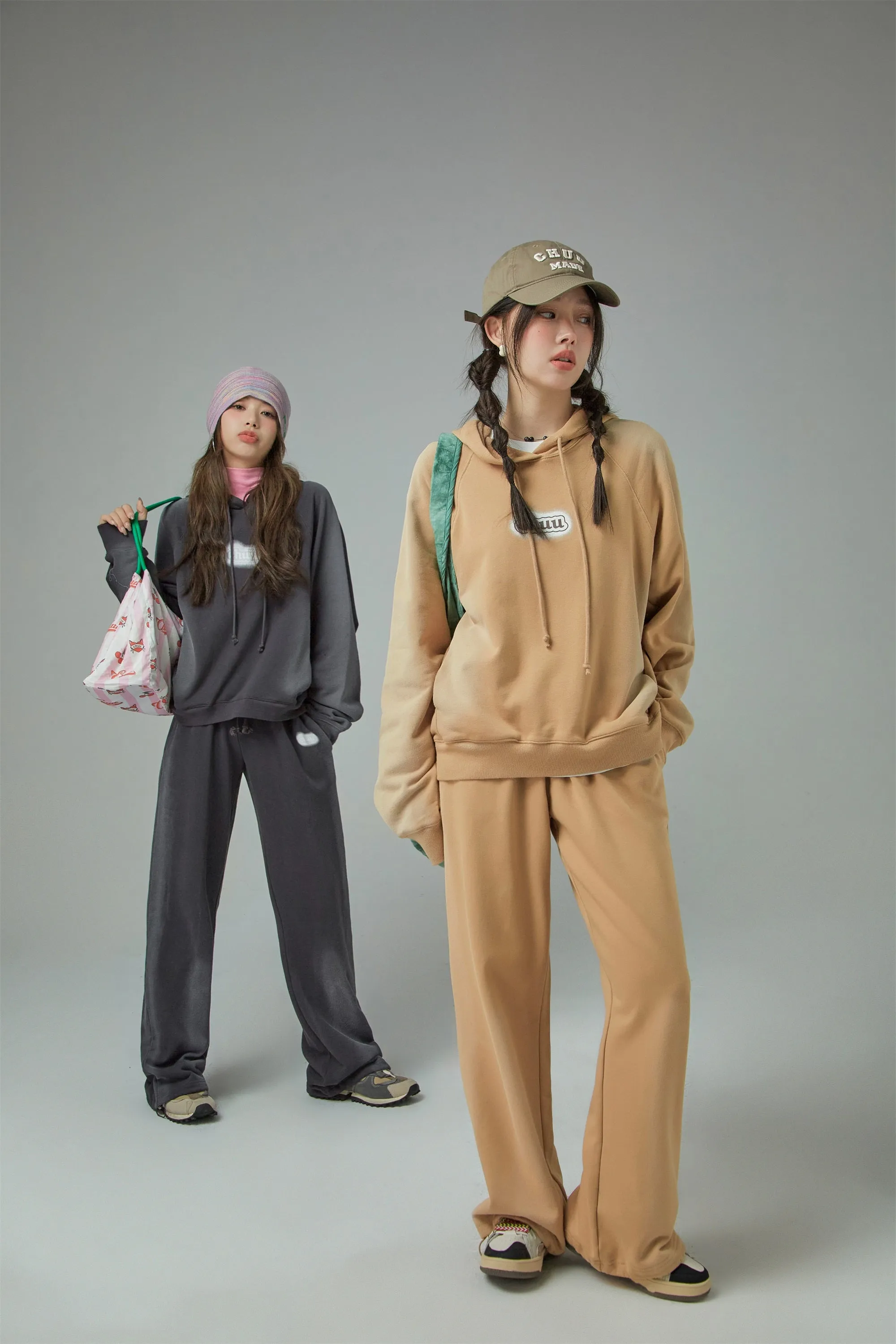 High-Waist String Wide Jogger Pants