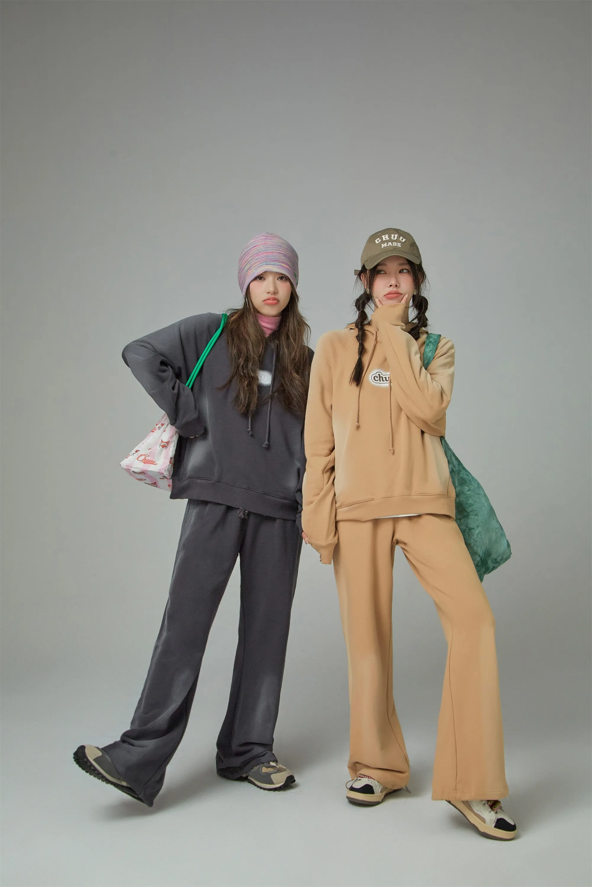 High-Waist String Wide Jogger Pants