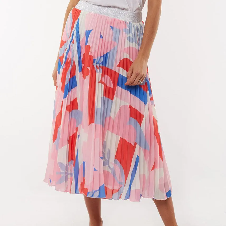 Infinity Pleated elastic waist skirt