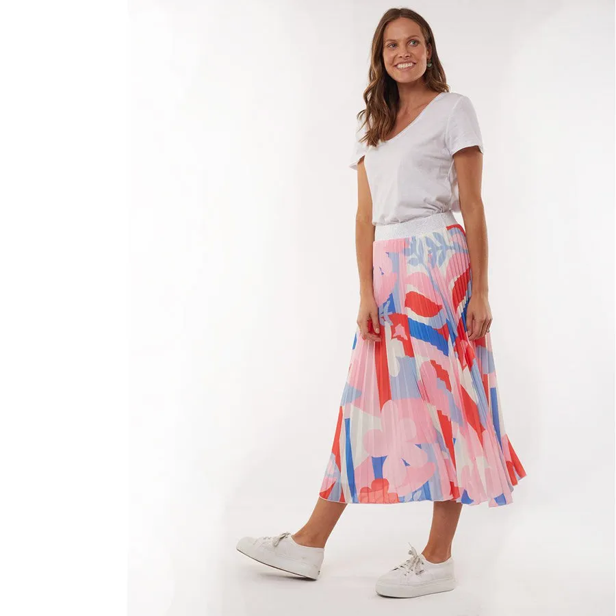 Infinity Pleated elastic waist skirt
