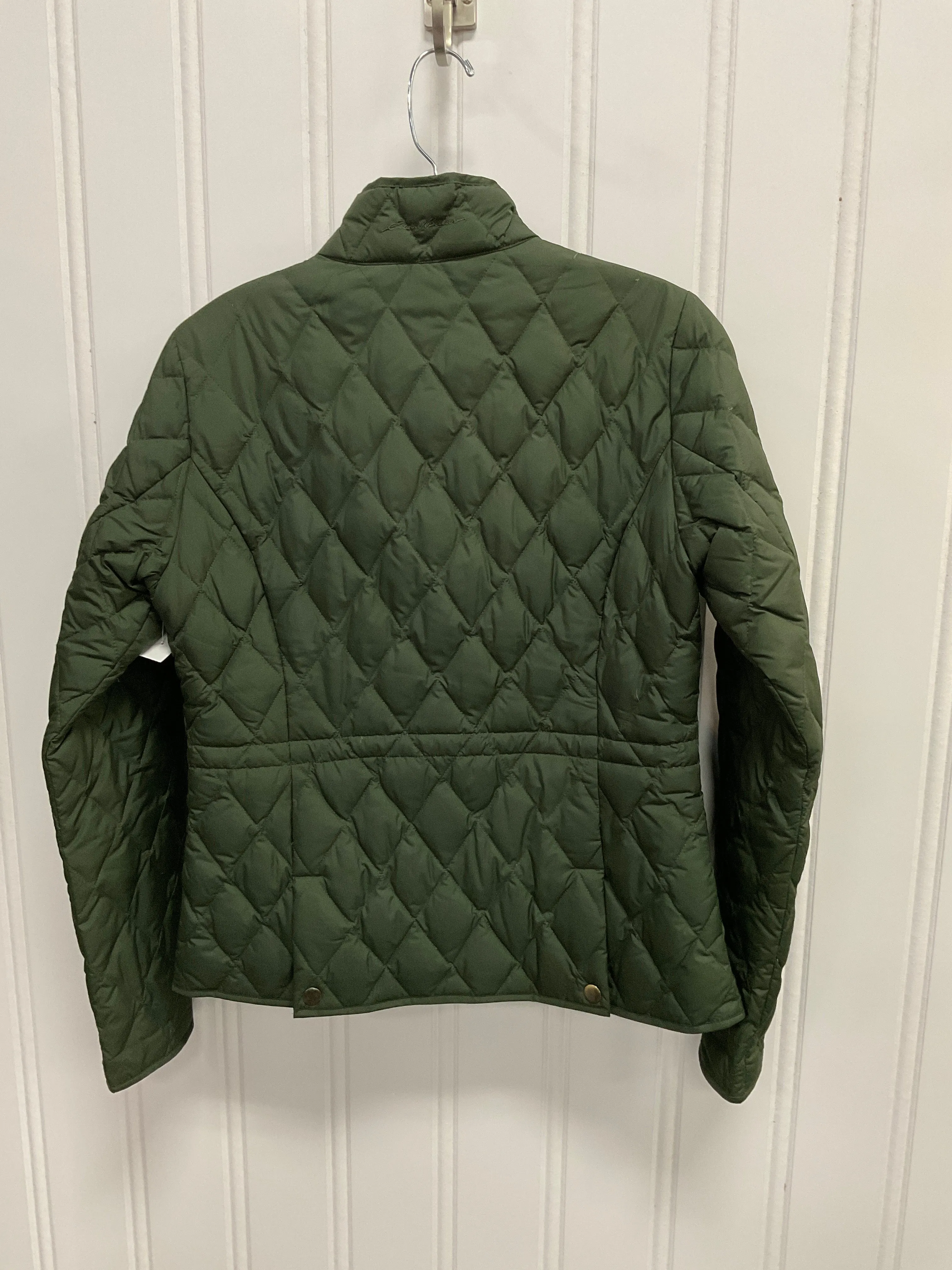 Jacket Puffer & Quilted By Eddie Bauer In Green, Size:Xs