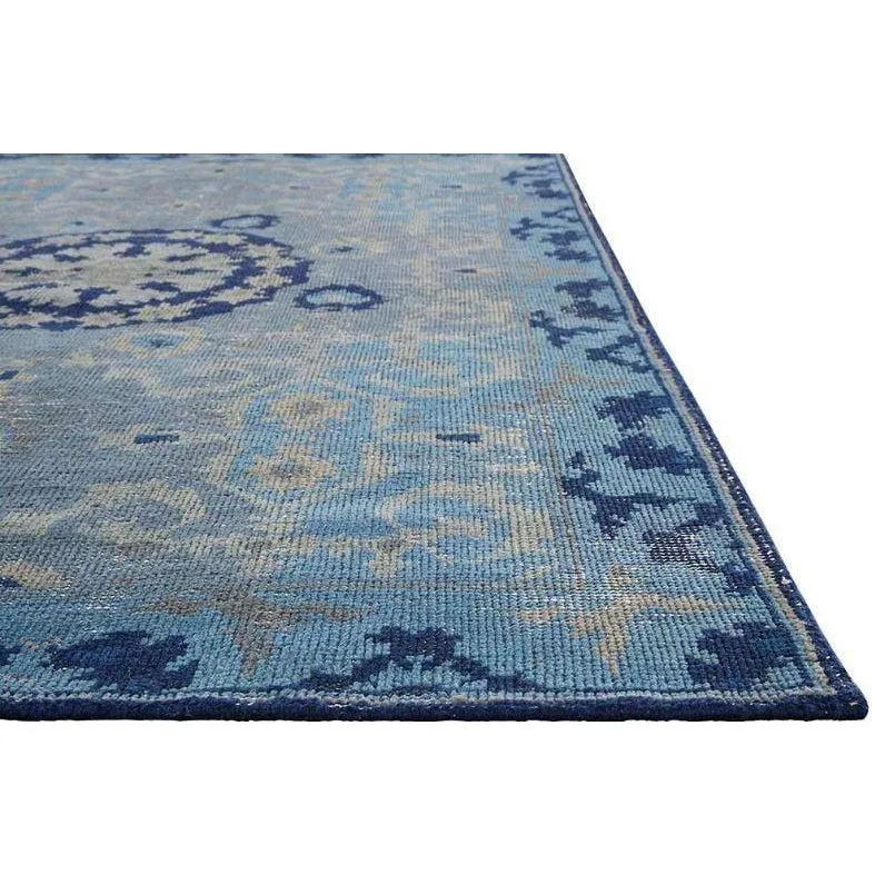 Jaipur Kai Rugs - Moonlight Blue and Peacoat