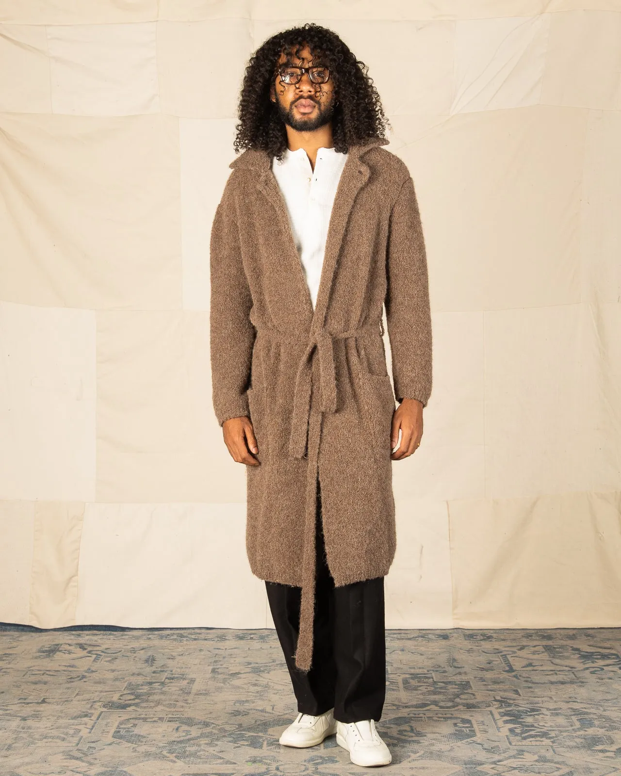 Jute Coat - Brown Boucle
