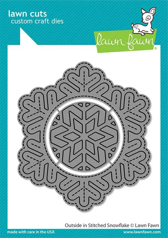Lawn Fawn - Outside In Stitched Snowflake - lawn cuts