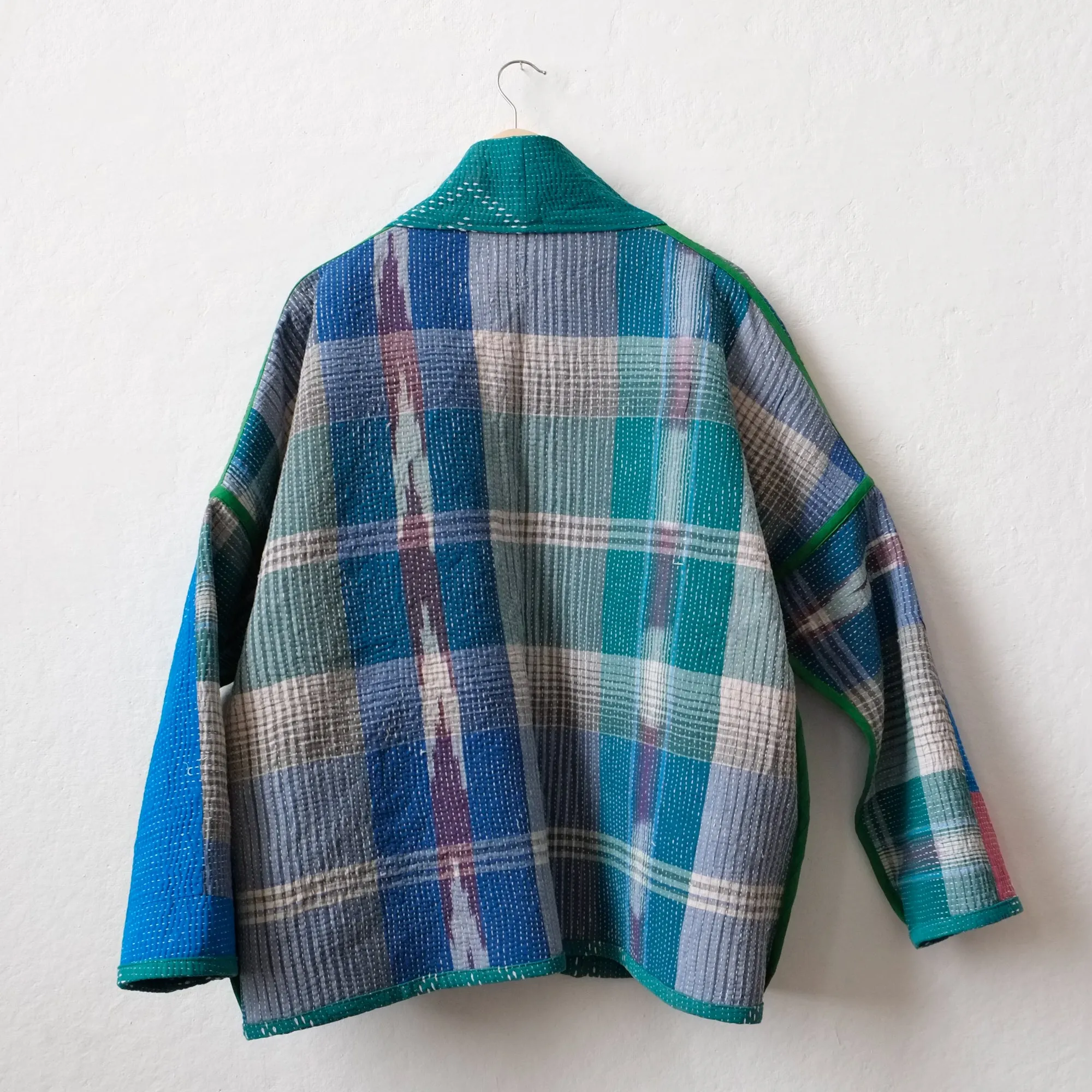 M Green with White Diamonds Anoushka Jacket LM109