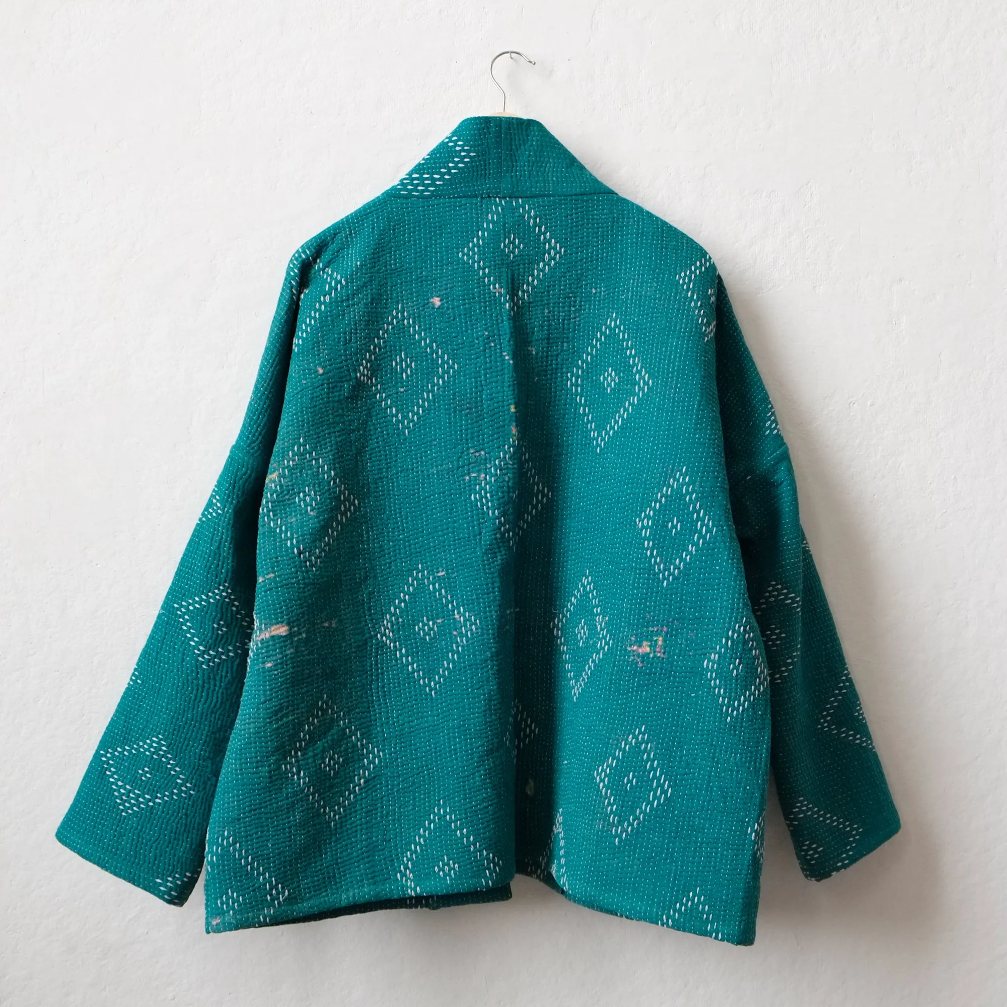 M Green with White Diamonds Anoushka Jacket LM109