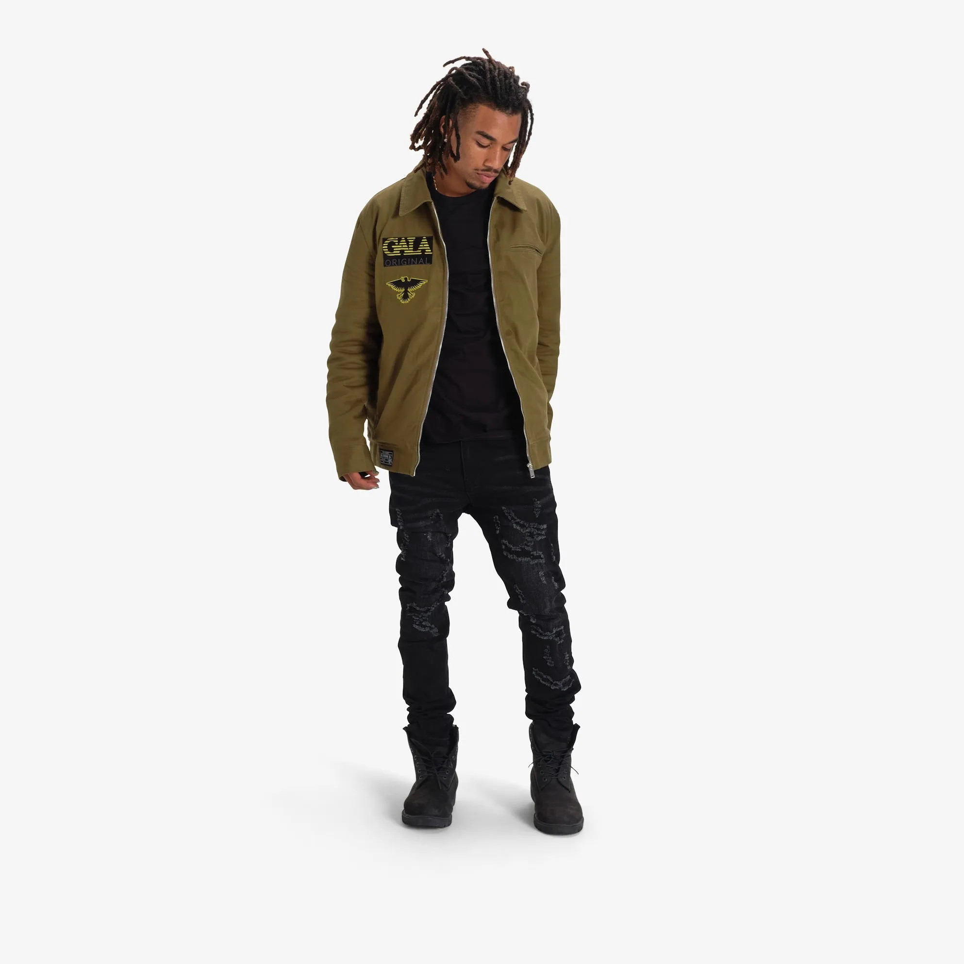 MACHINE WORK JACKET (OLIVE)