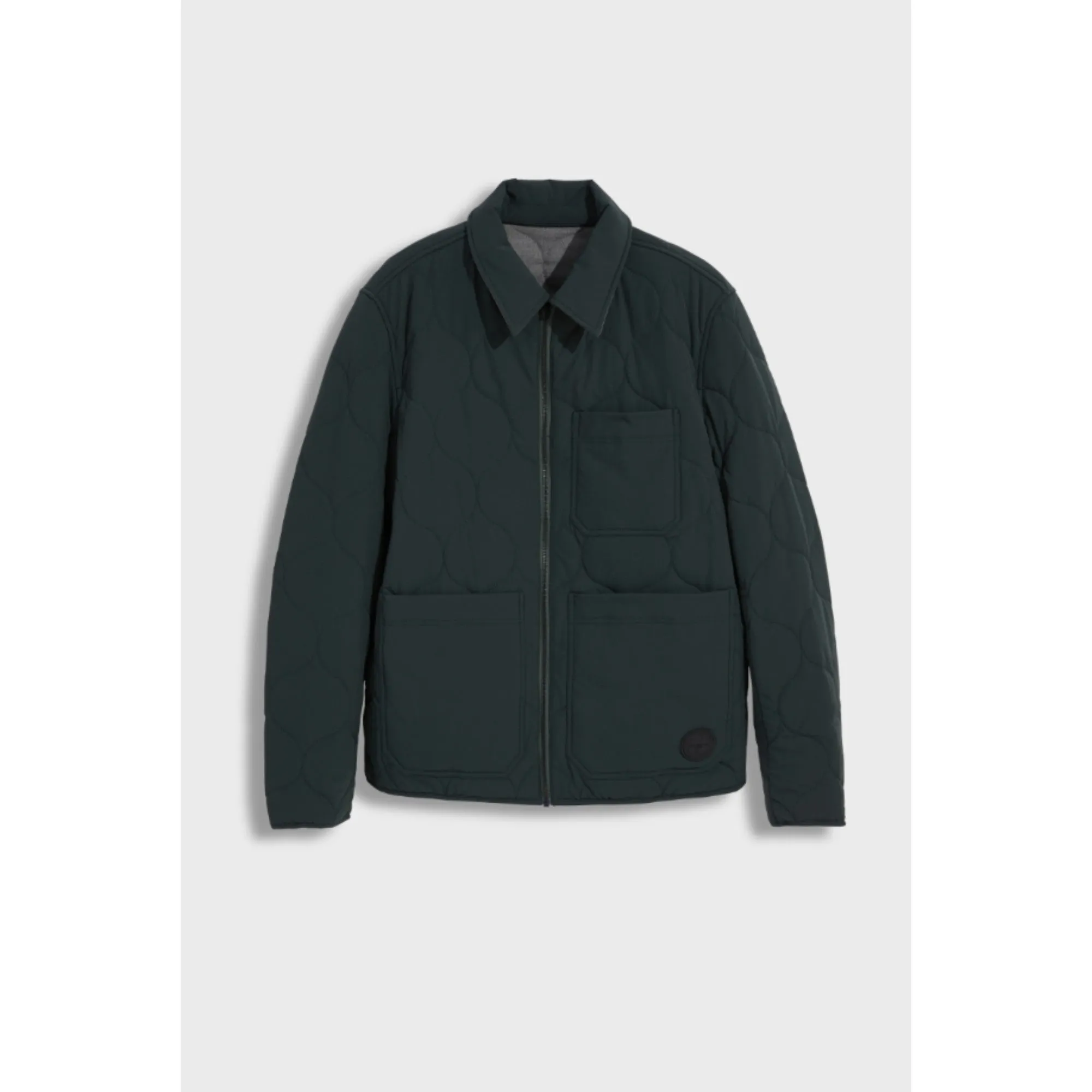 Men Mmo-Schuss-Reversible Quilted Jacket - Dk-Green