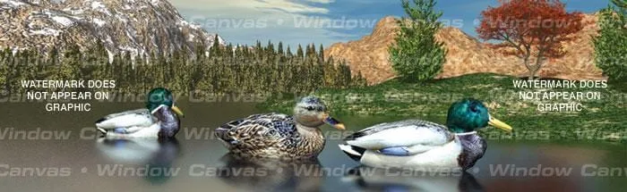 Mountain Morning Rear Window Decal