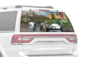Mountain Morning Rear Window Decal