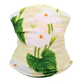 Neck Gaiter/Balaclava/Magic Scarf Headband & Face Mask for Men, Women (Lily Flower)