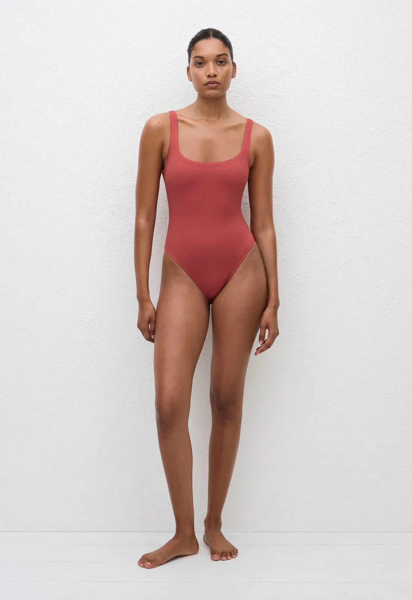 Nineties Maillot - Rose Crinkle
