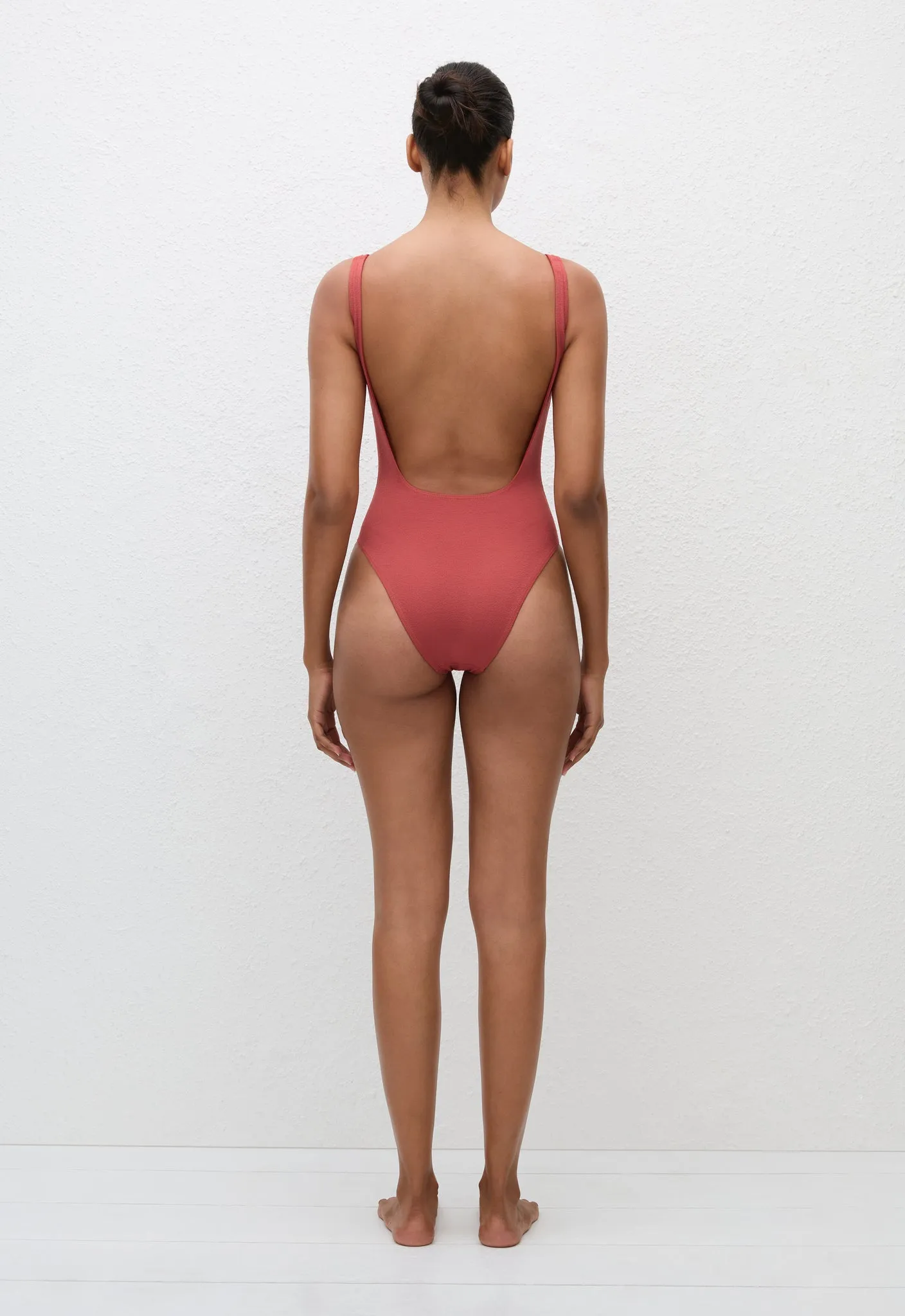 Nineties Maillot - Rose Crinkle