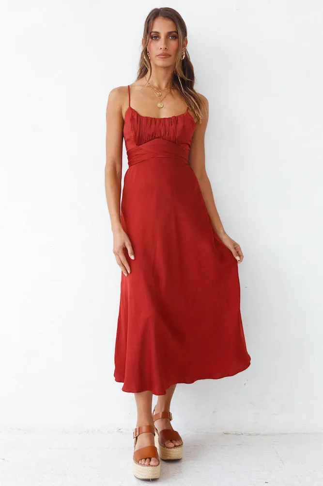 Now You Know Maxi Dress Wine