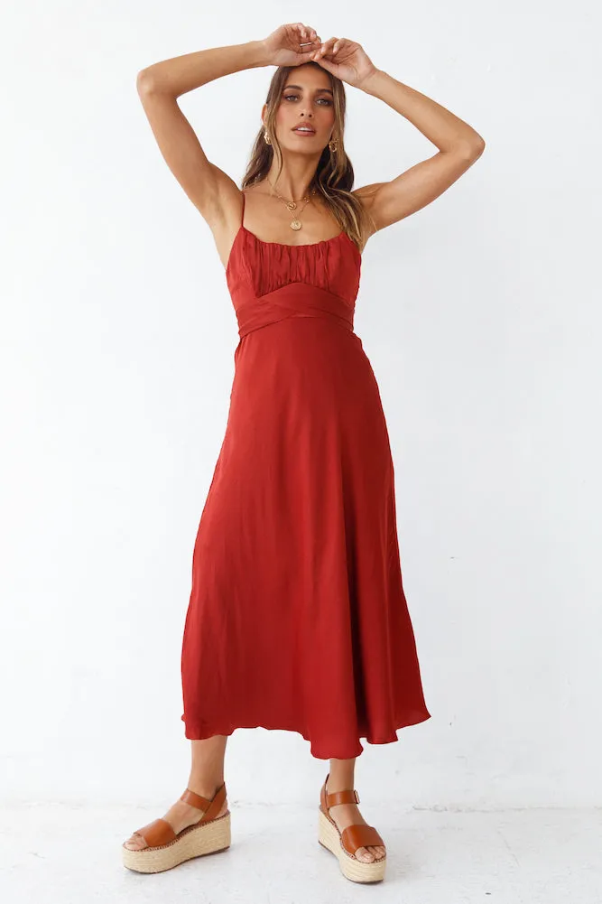 Now You Know Maxi Dress Wine