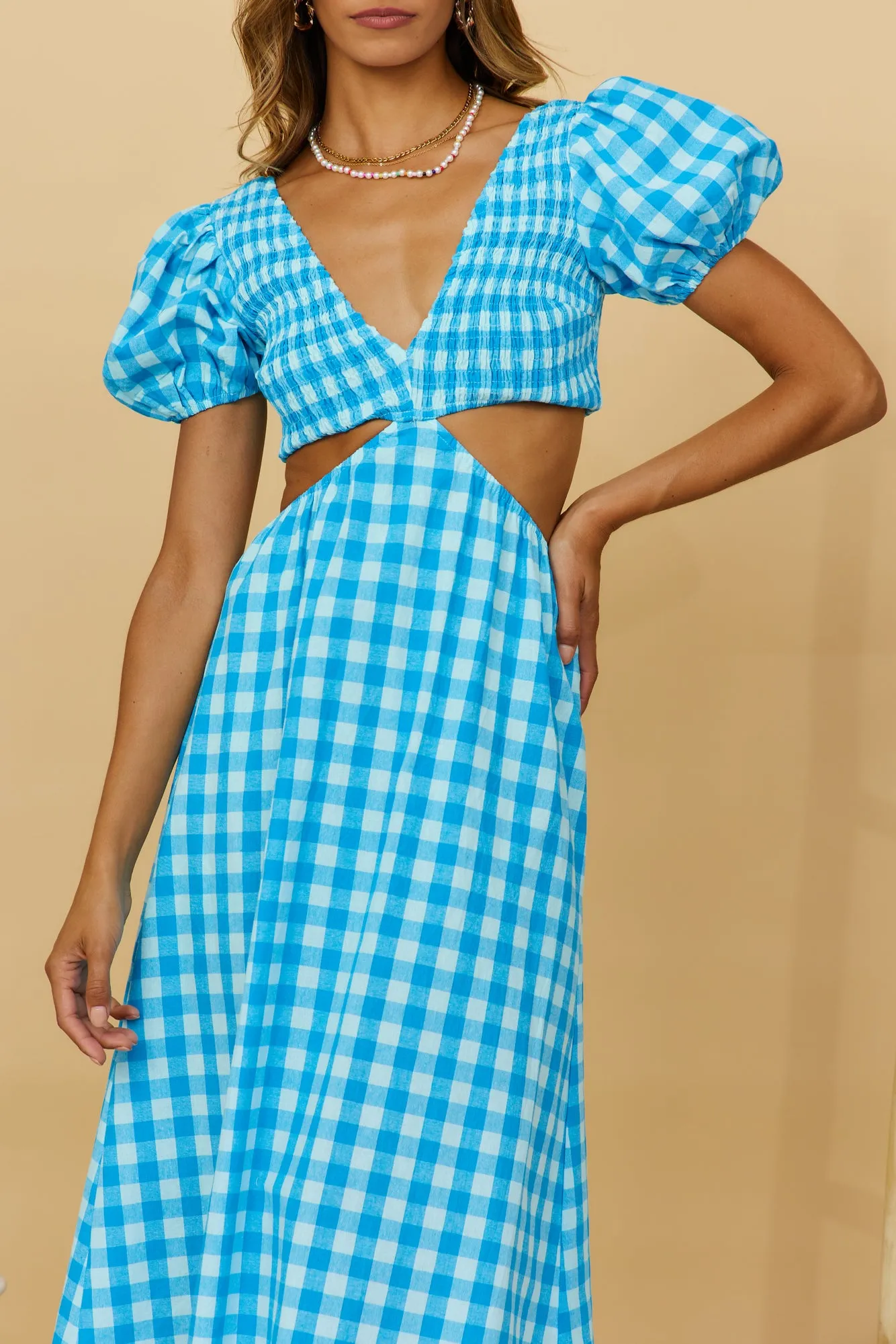 On Rotation Maxi Dress Blue