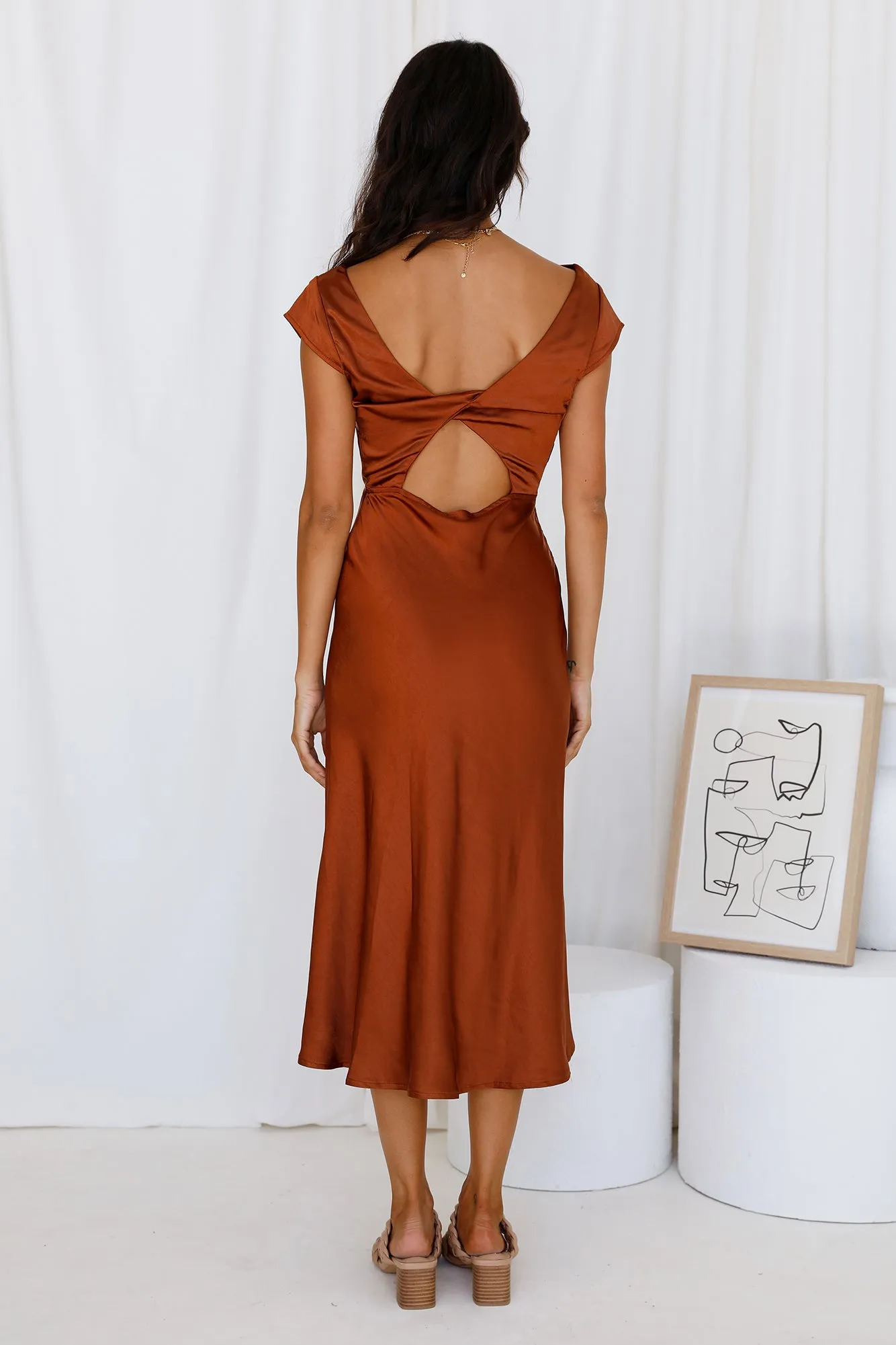 One Last Song Maxi Dress Brown