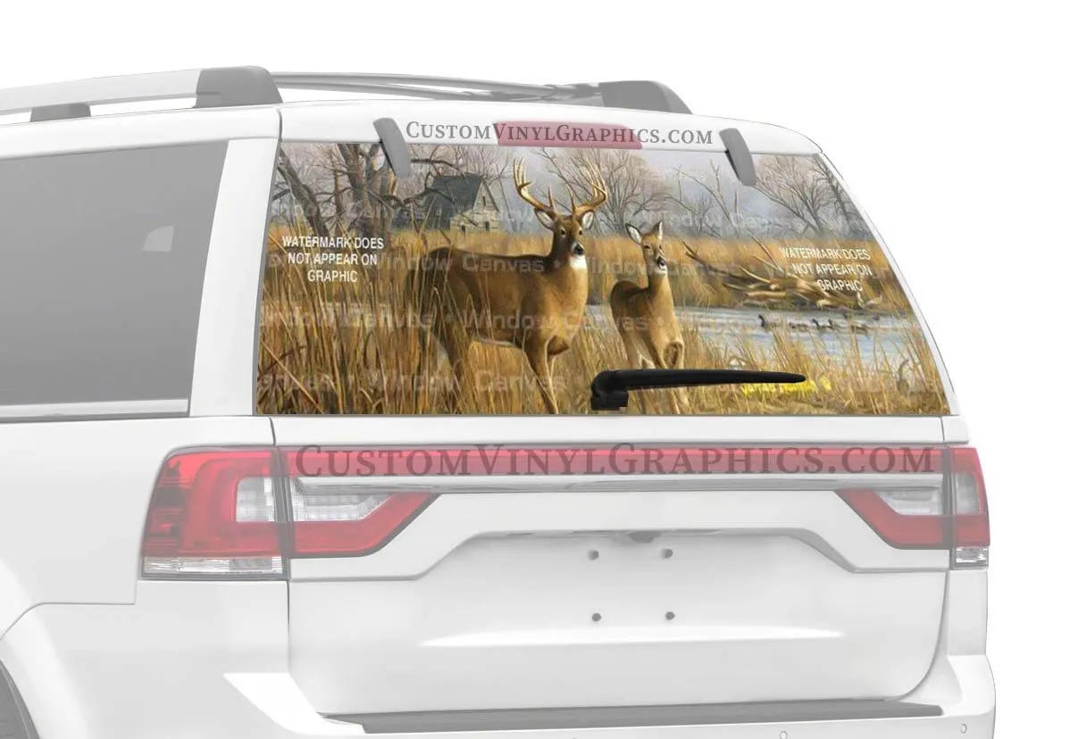 Our Side of the River Rear Window Decal