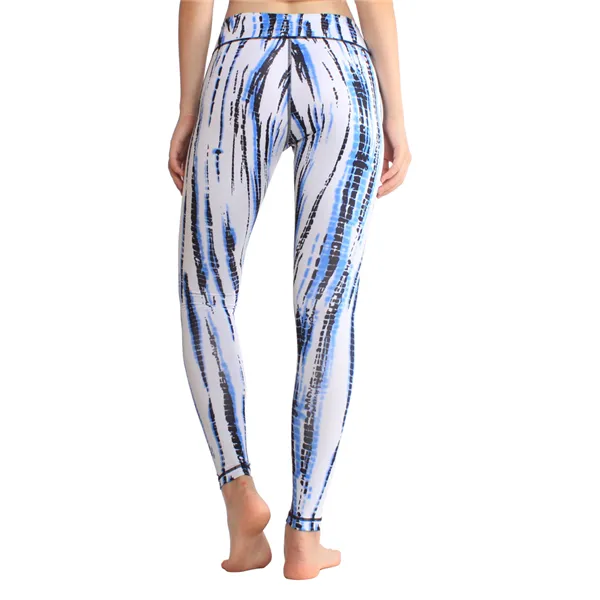 Printed Digital High Waist Running Pants