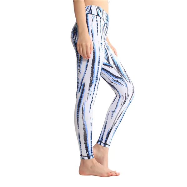 Printed Digital High Waist Running Pants