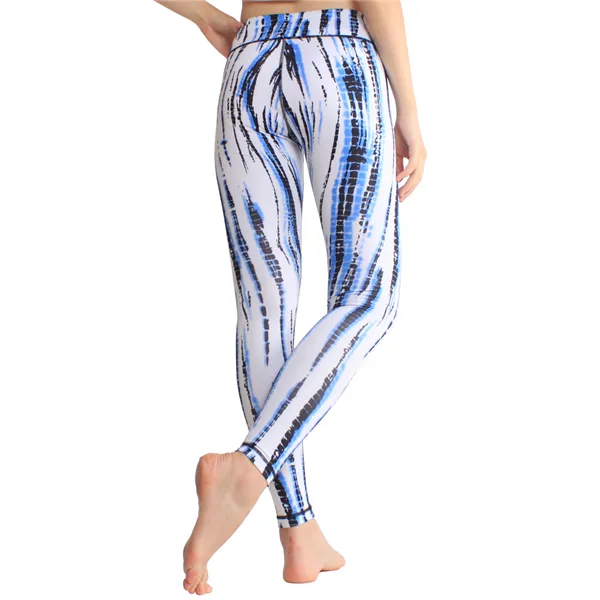 Printed Digital High Waist Running Pants