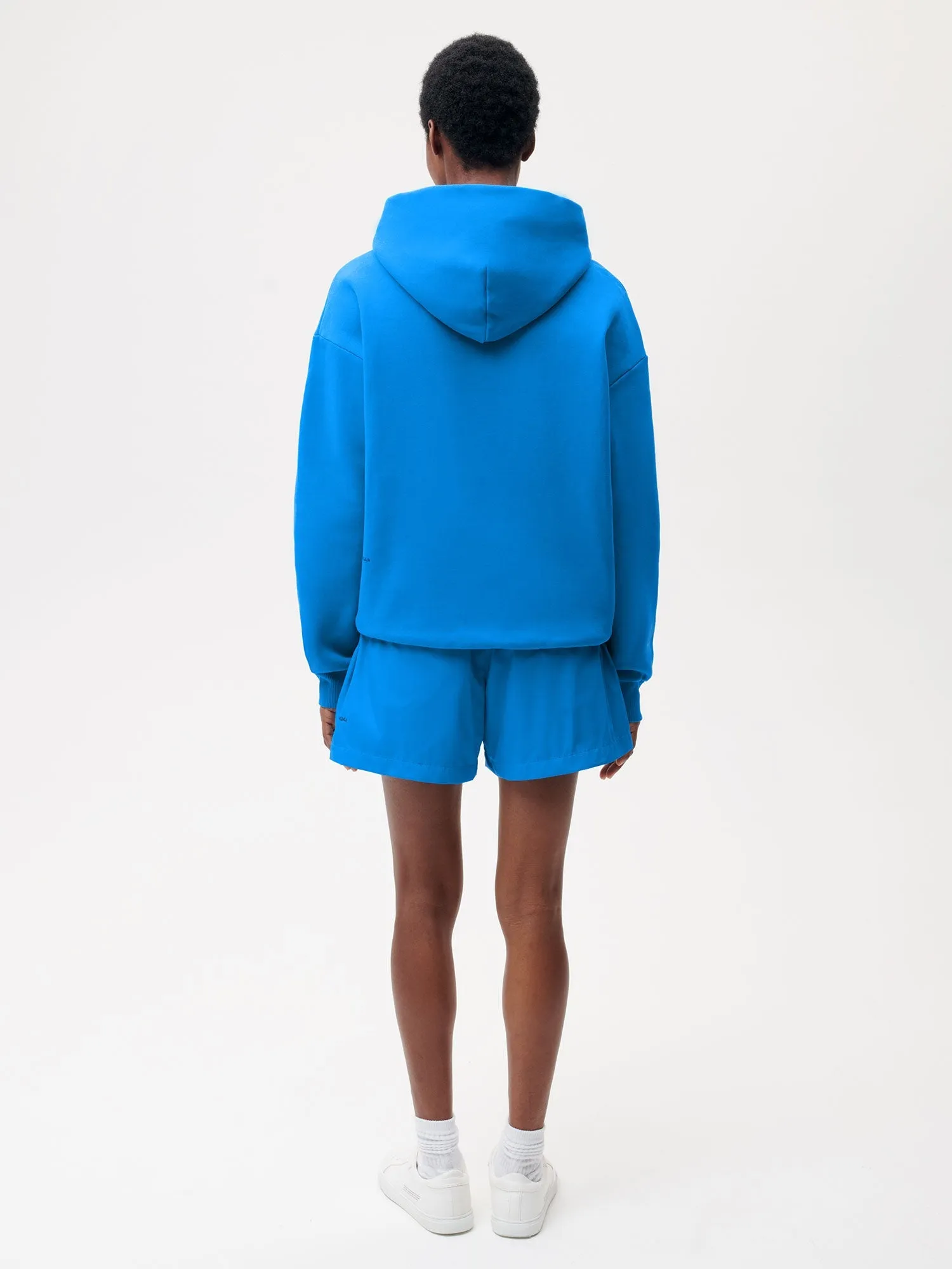 Recycled nylon Shorts—cerulean blue
