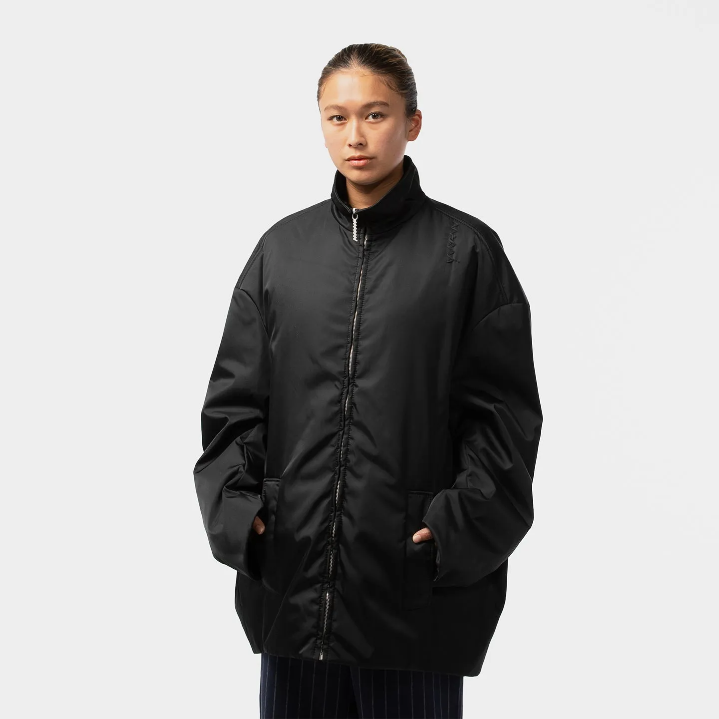 RECYCLED NYLON TWILL JACKET