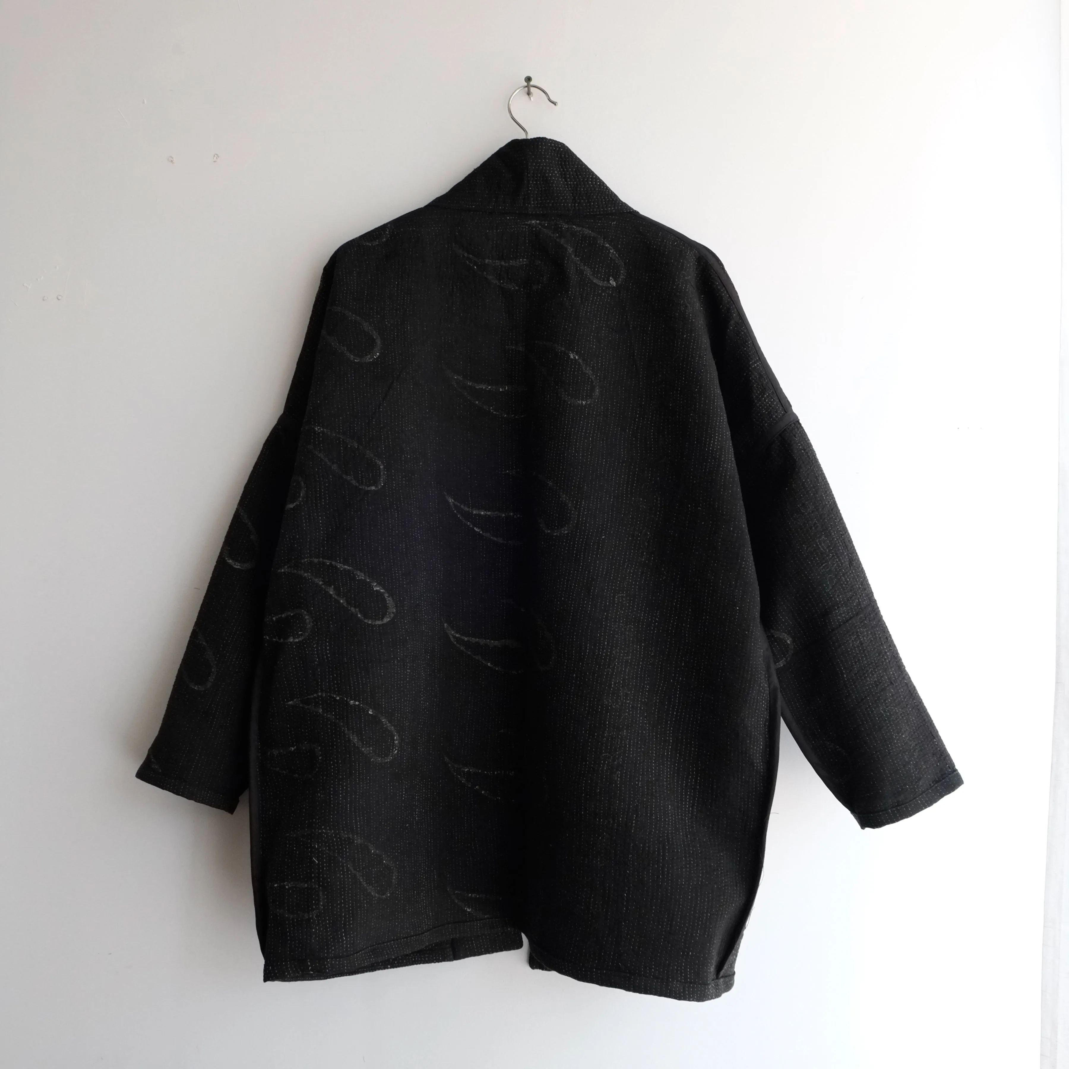 S Black with White Stitching Anoushka Jacket LL085