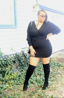 (Sale) Cross Me Sweater Dress