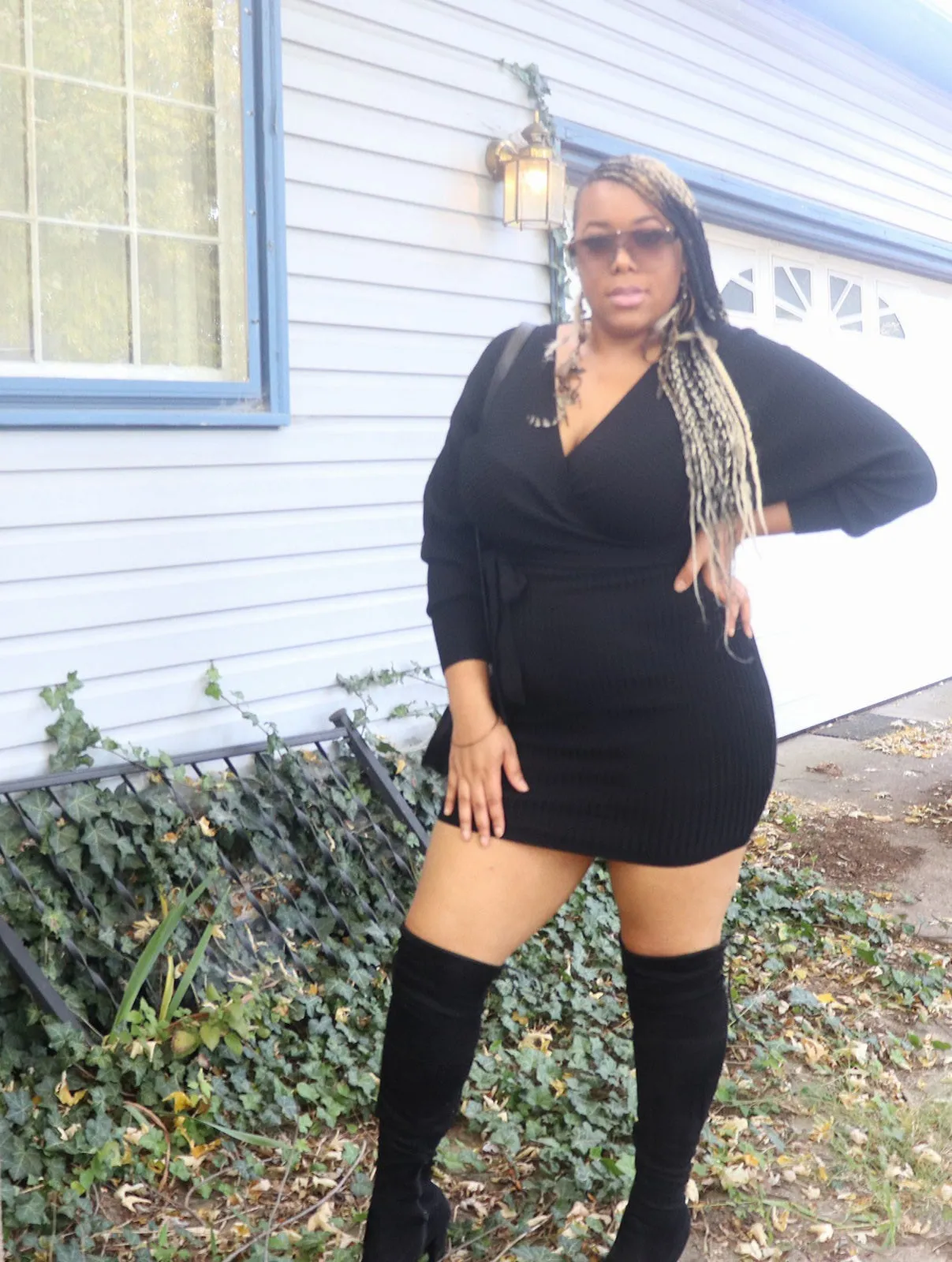 (Sale) Cross Me Sweater Dress