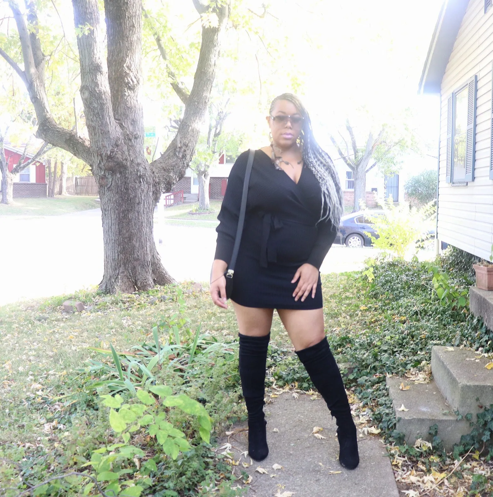 (Sale) Cross Me Sweater Dress