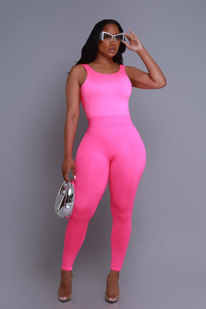 Second Skin Sculpting Sleeveless Bodysuit - Fuchsia