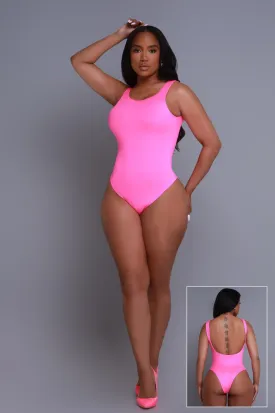 Second Skin Sculpting Sleeveless Bodysuit - Fuchsia