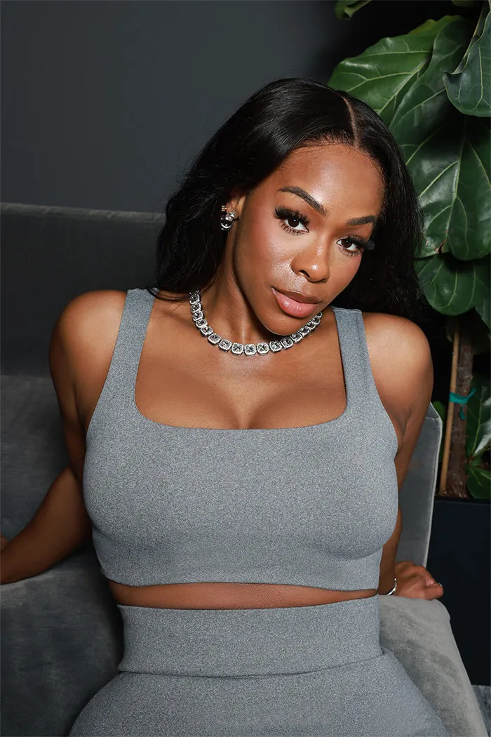 Second Skin Sculpting Sleeveless Tank Top - Heather Grey