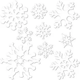 Set Of Snowflake Cutouts (27/Pk)