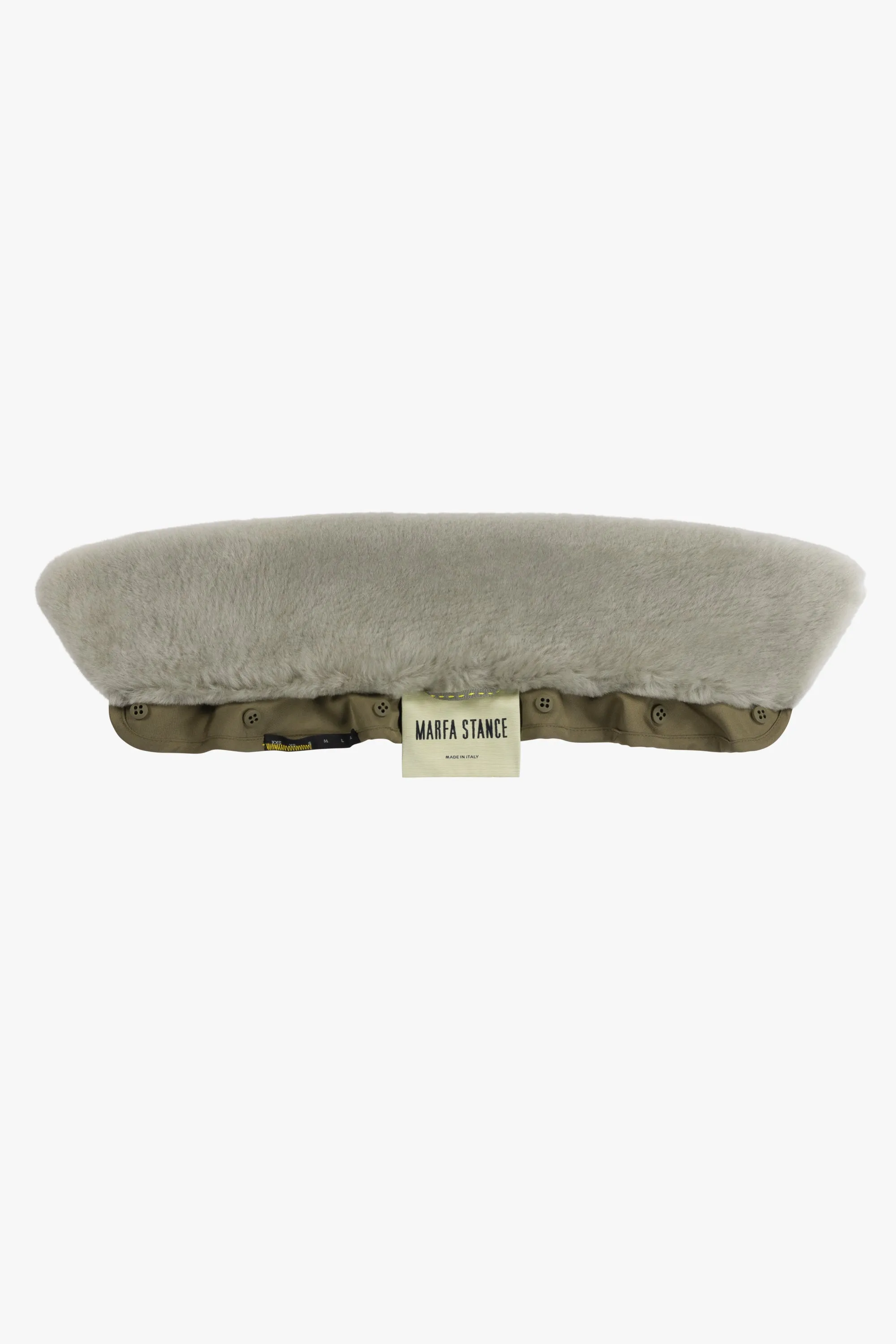 Shearling Collar - Pale Jade Short Hair