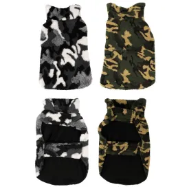 Sherpa Top Camo Pet Jacket - 50cm