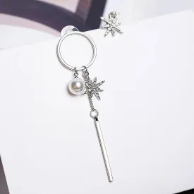 Silver Pearl and Snowflake