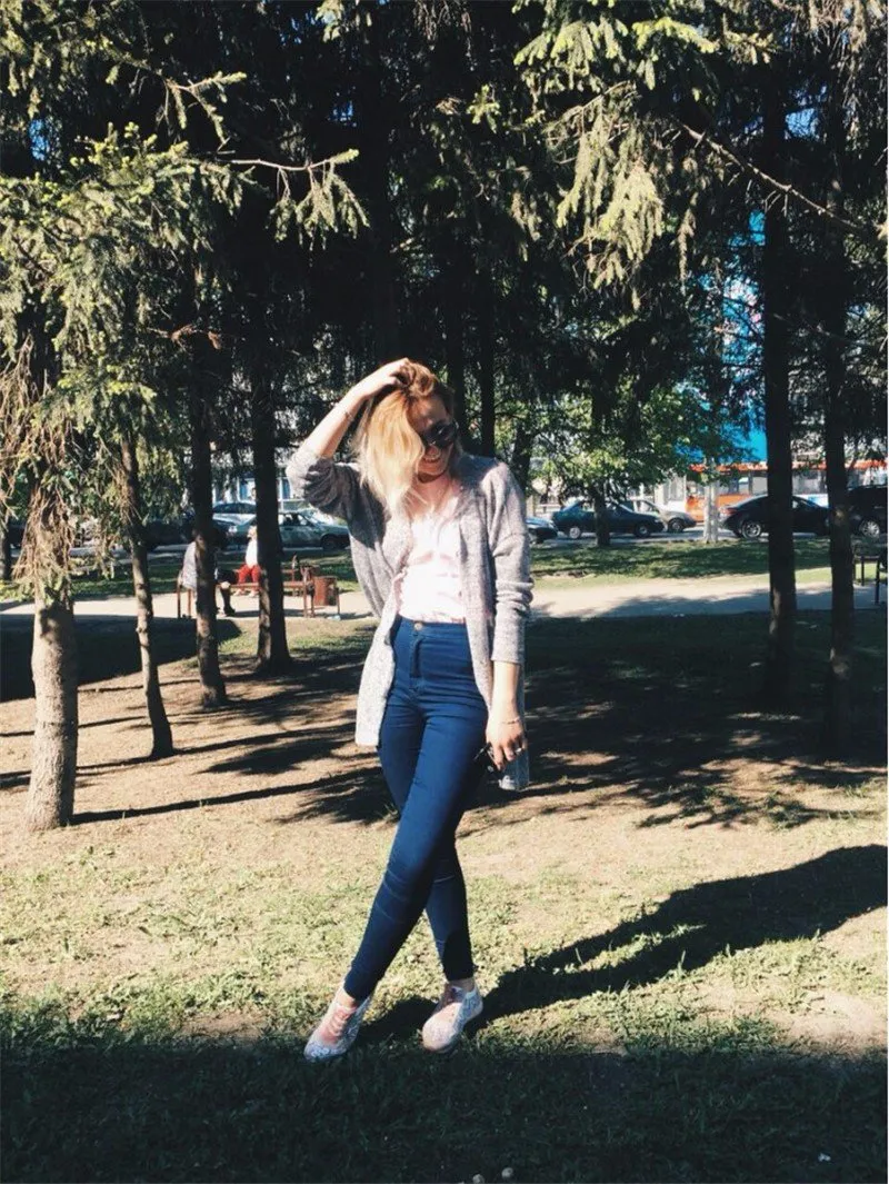 Skinny High Waist Denim Jeans