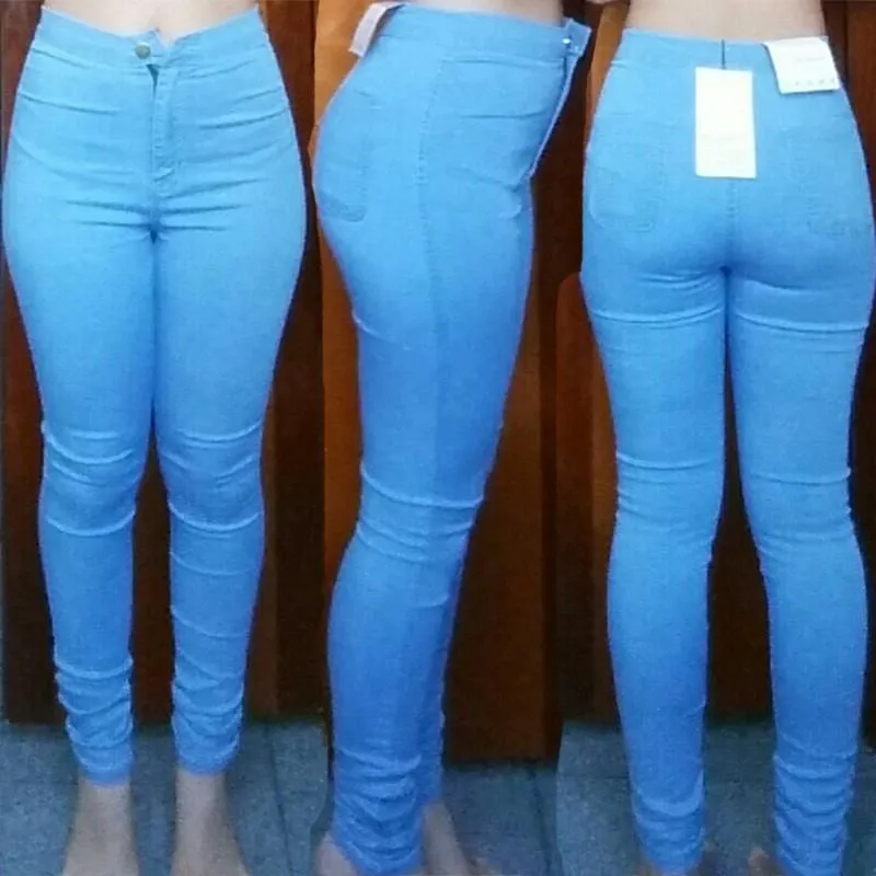Skinny High Waist Denim Jeans