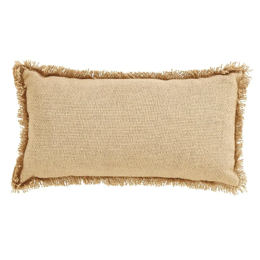 Snowflake Burlap Pillows 7x13" - Set of 2