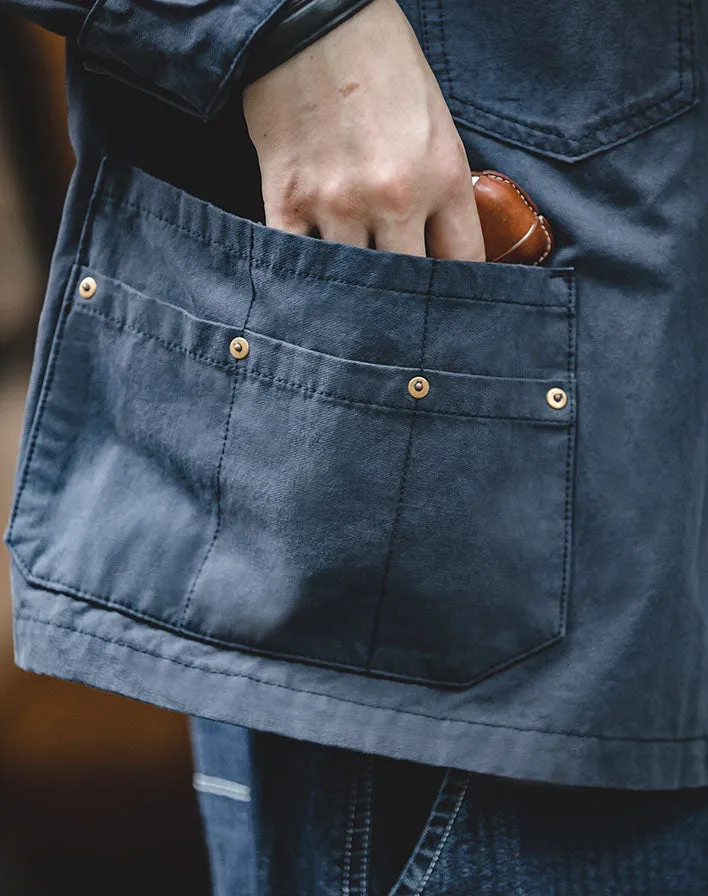 Tooling Retro Asymmetrical Pocket Hunting Men's Coat