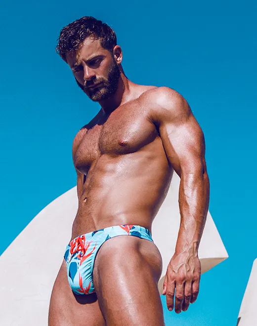 V80 Print Thong - Caribbean Twist
