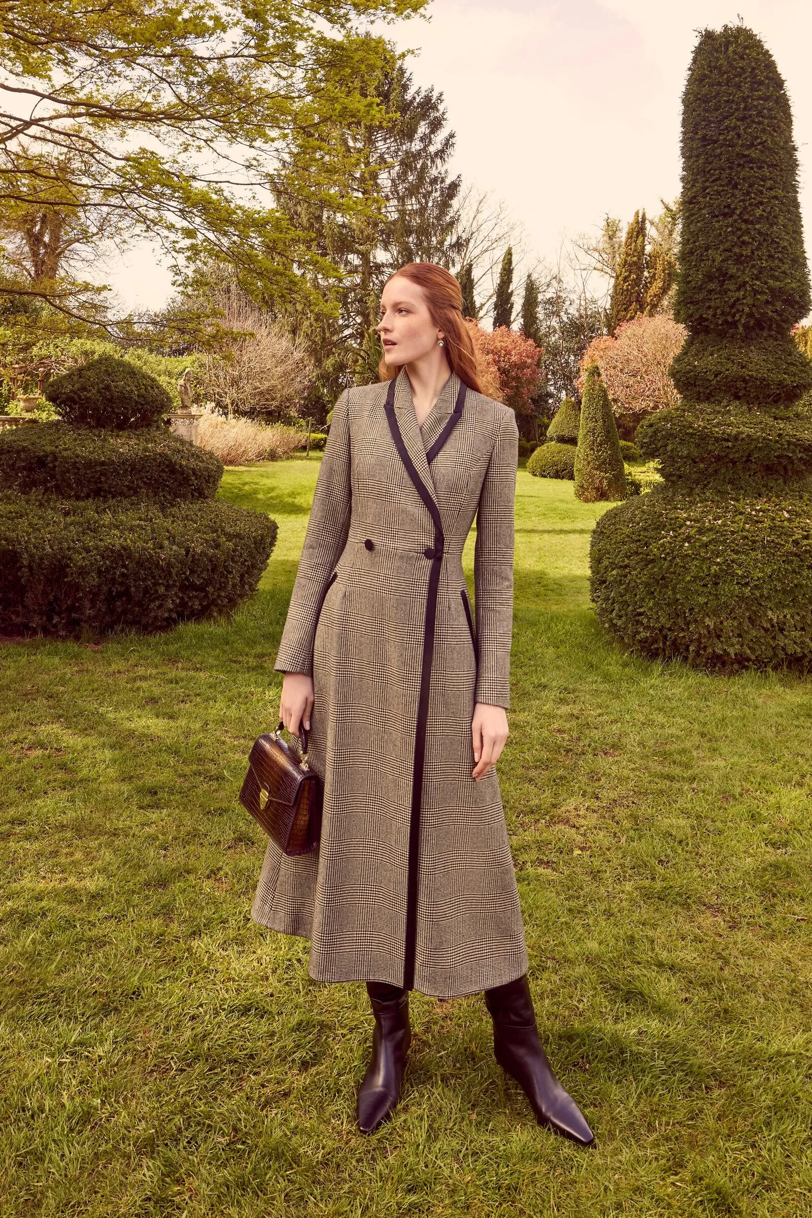 Washington Prince of Wales Cashmere Coat