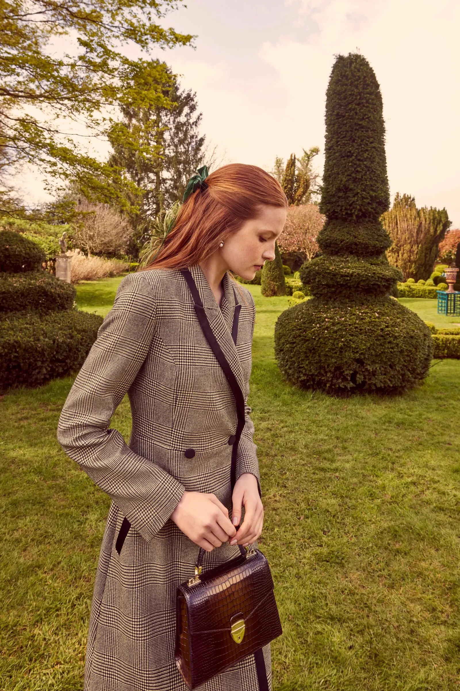 Washington Prince of Wales Cashmere Coat